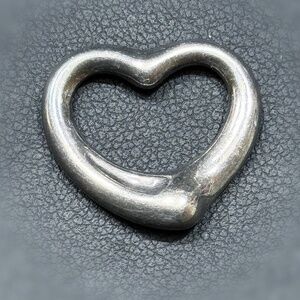 Tiffany & Co Elsa Peretti Open Heart 925 Sterling Silver Pendant Spain